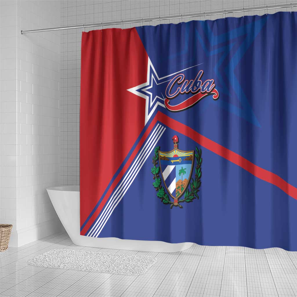 Cuba Coat Of Arms Shower Curtain The Pearl Of The Antilles LT05