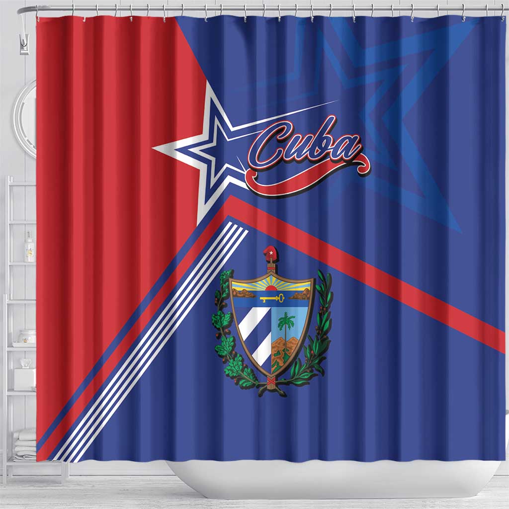 Cuba Coat Of Arms Shower Curtain The Pearl Of The Antilles LT05