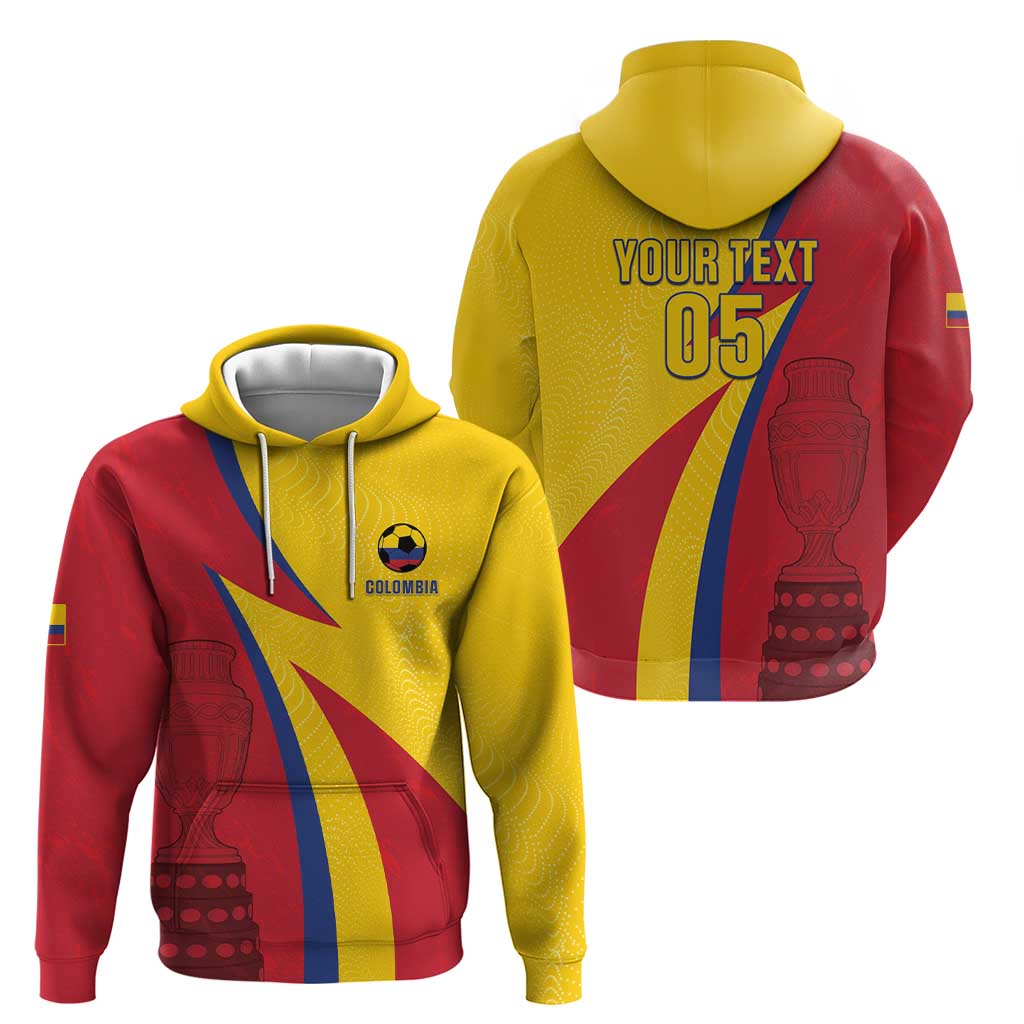 Custom Colombia 2024 Football Hoodie Go Champions Los Cafeteros LT05