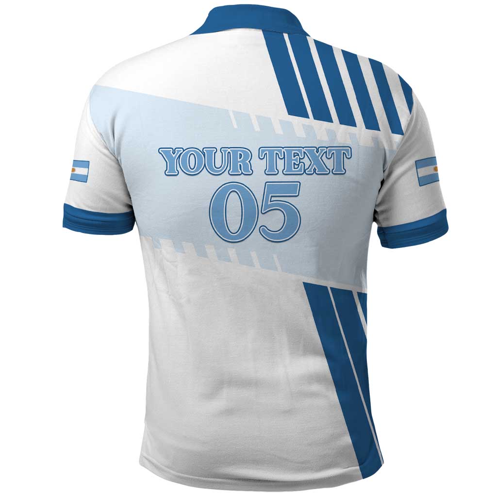 Custom Argentina 2024 Football Polo Shirt Go Champions La Albiceleste LT05