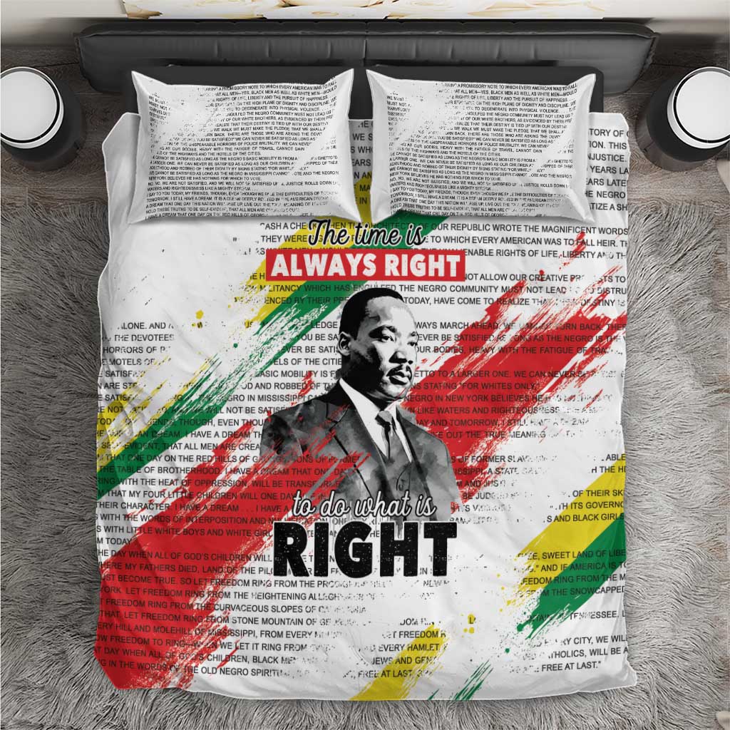 Martin Luther King Bedding Set Honoring The Legacy White Version LT05