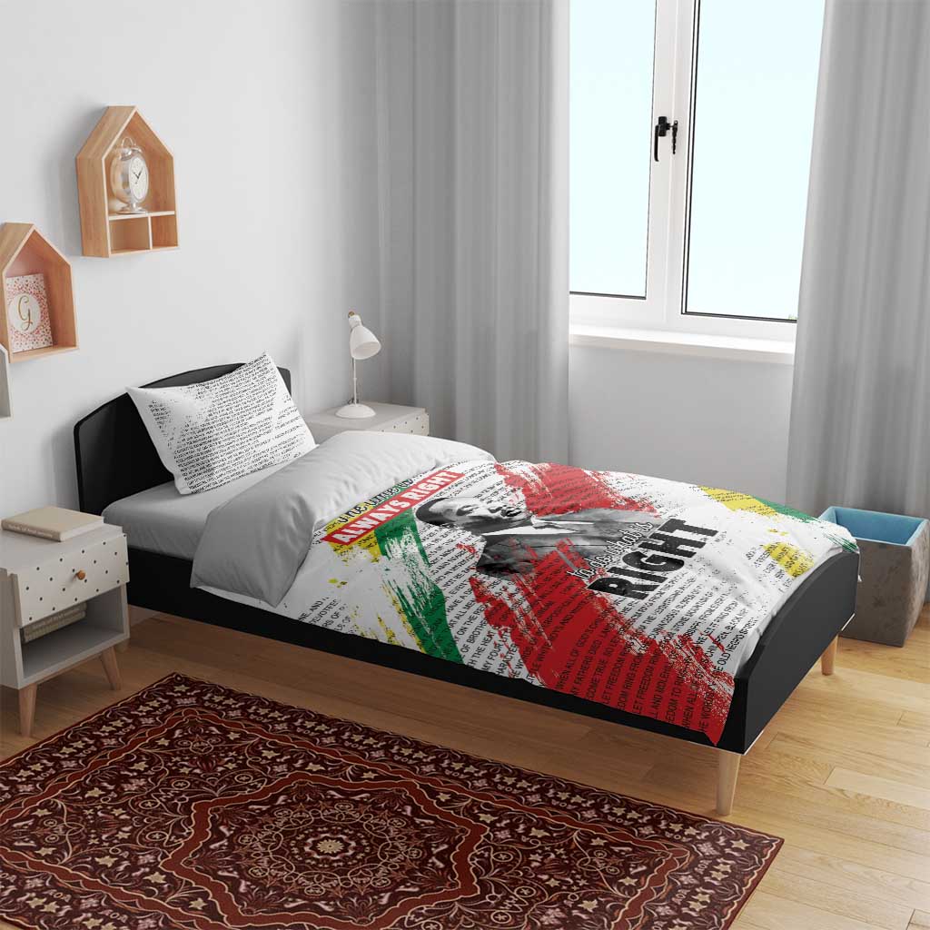 Martin Luther King Bedding Set Honoring The Legacy White Version LT05