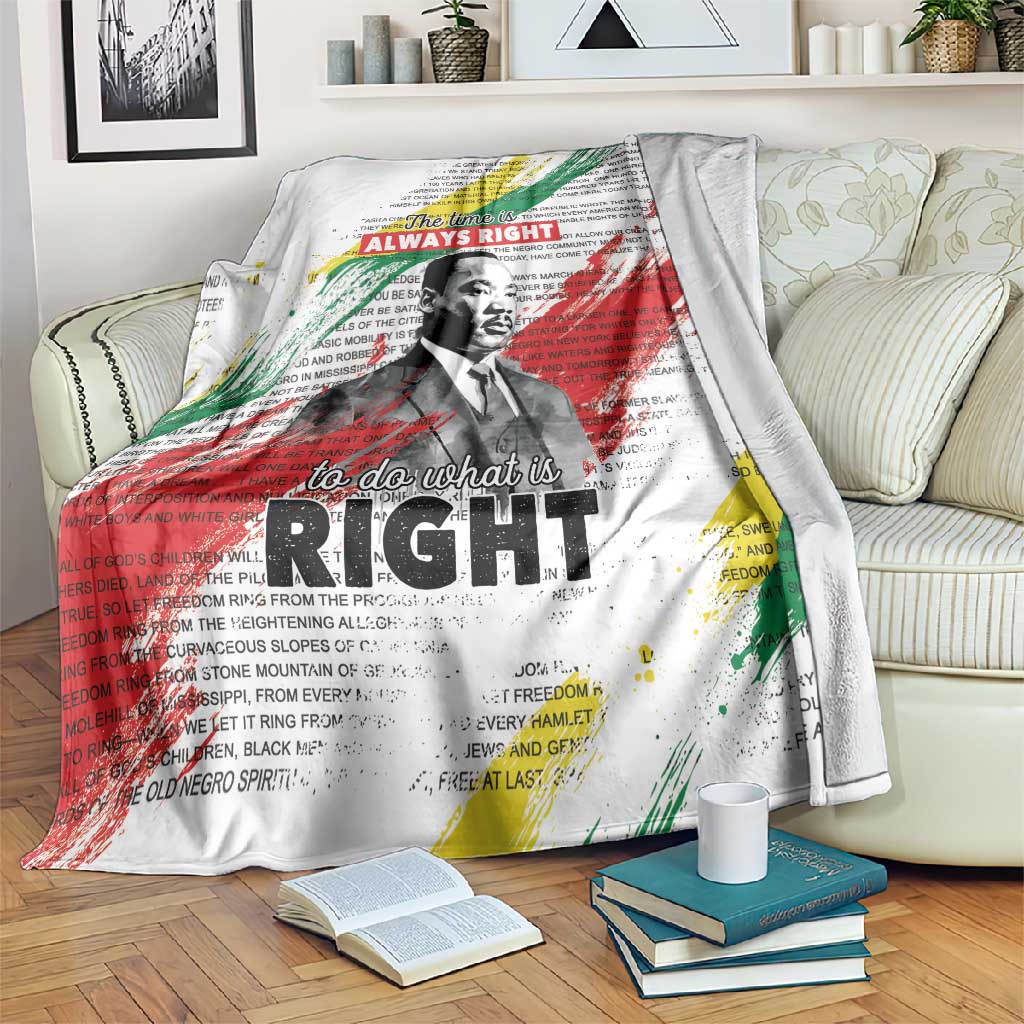 Martin Luther King Blanket Honoring The Legacy White Version LT05