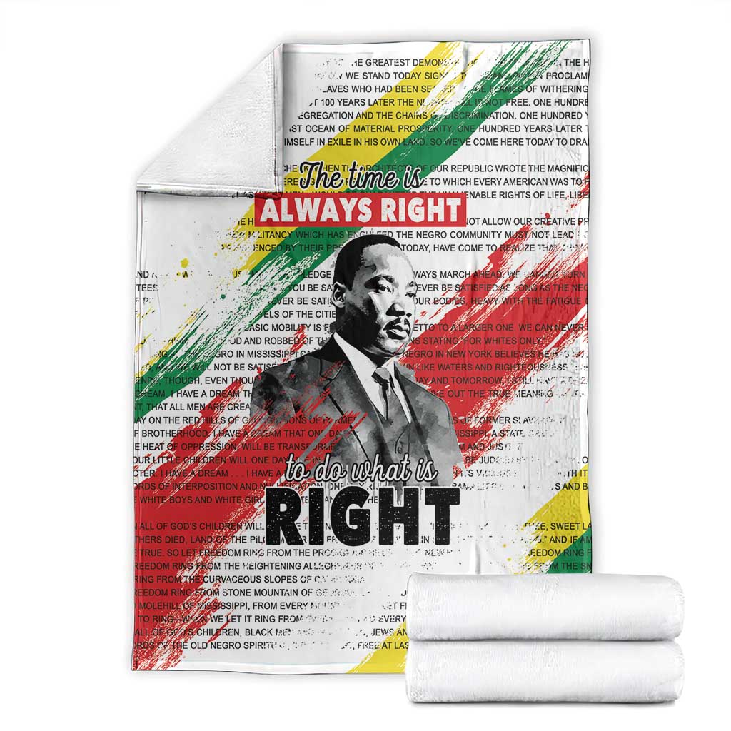 Martin Luther King Blanket Honoring The Legacy White Version LT05