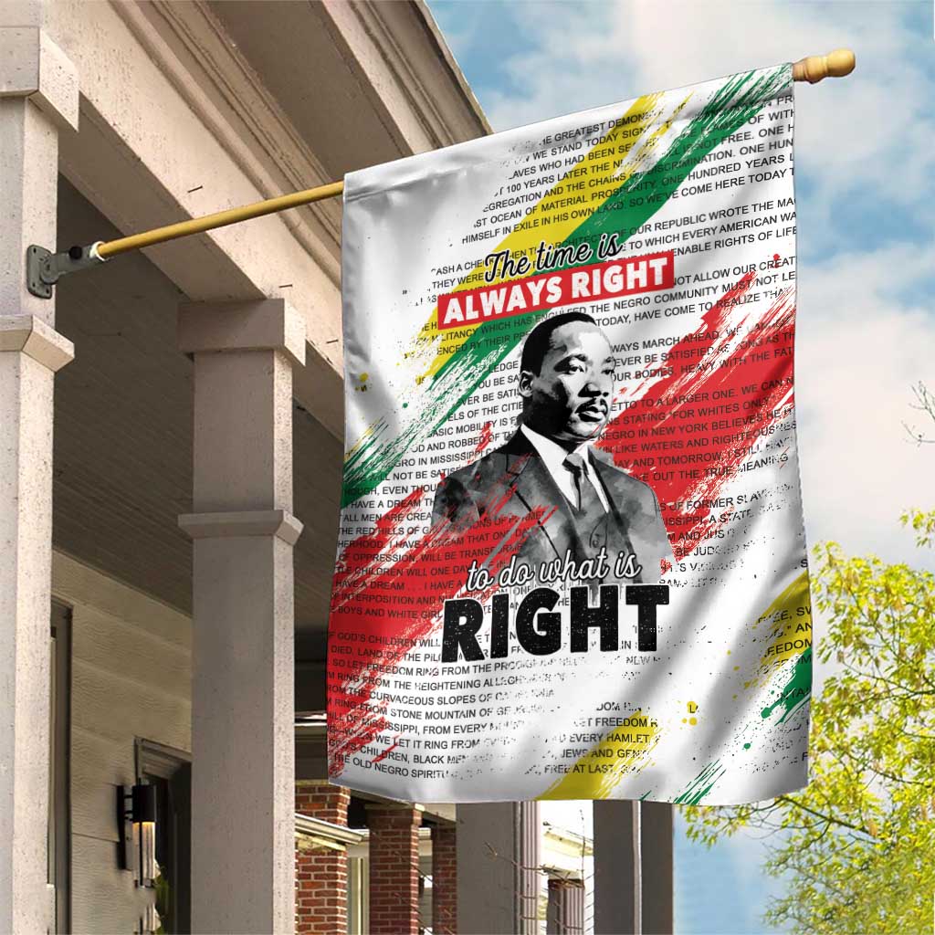 Martin Luther King Garden Flag Honoring The Legacy White Version LT05