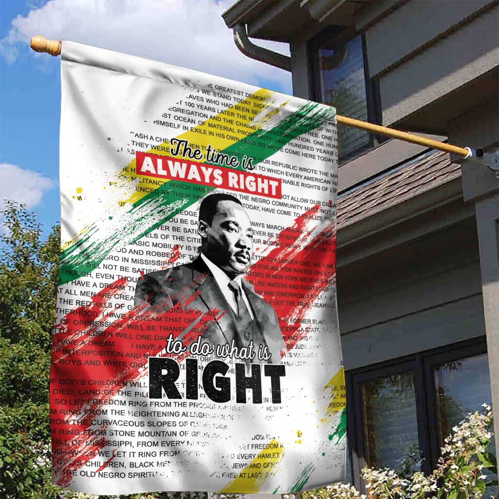 Martin Luther King Garden Flag Honoring The Legacy White Version LT05