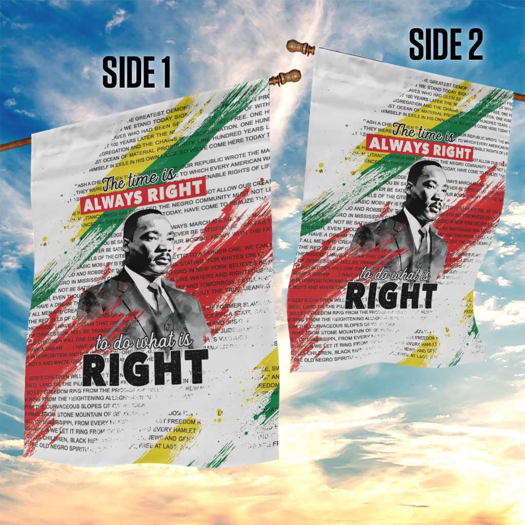 Martin Luther King Garden Flag Honoring The Legacy White Version LT05