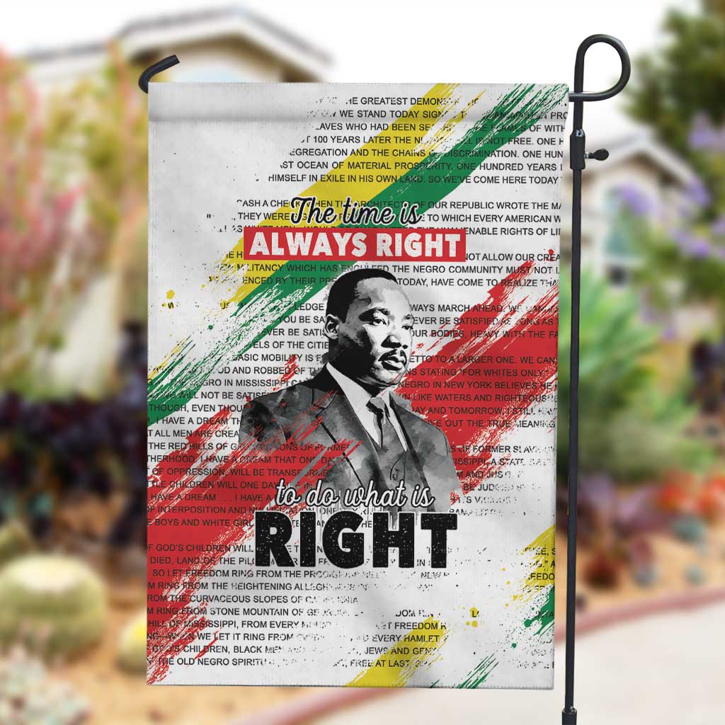 Martin Luther King Garden Flag Honoring The Legacy White Version LT05