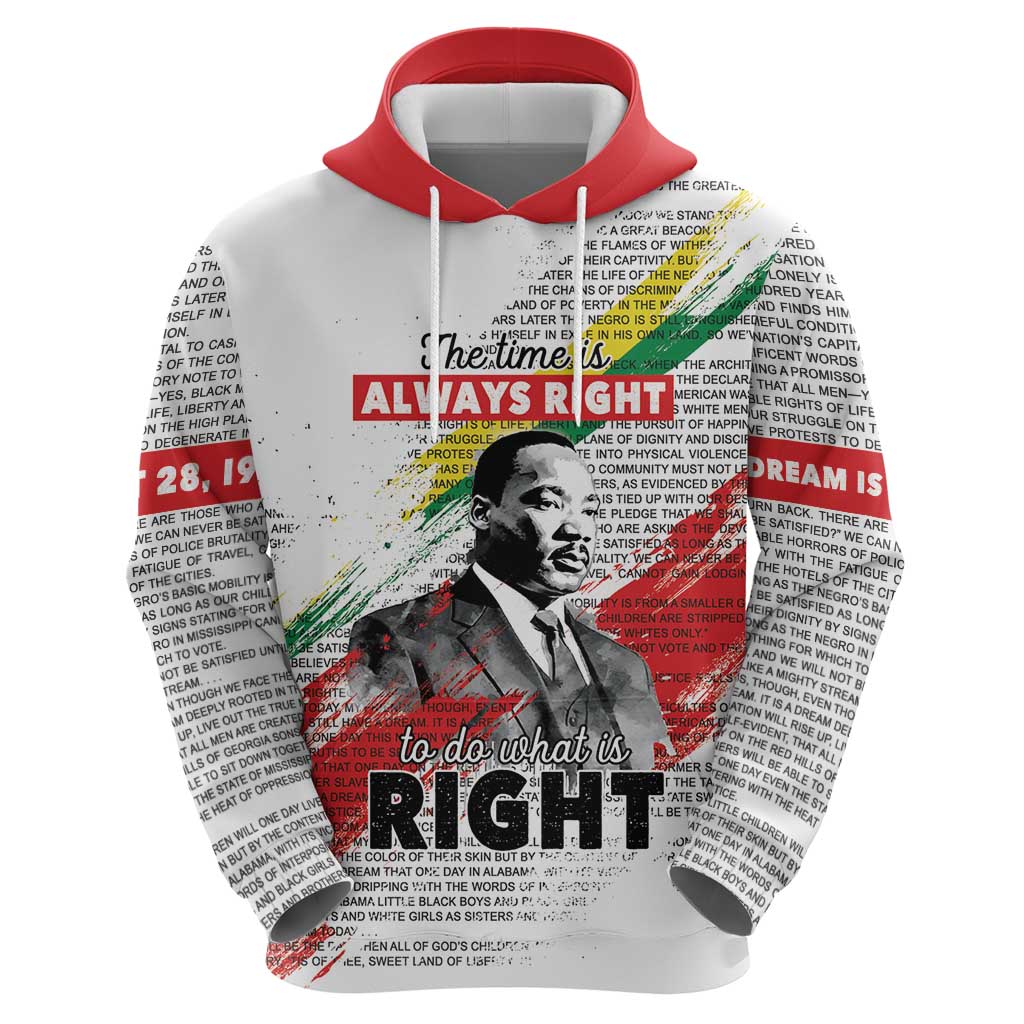 Martin Luther King Hoodie Honoring The Legacy White Version LT05