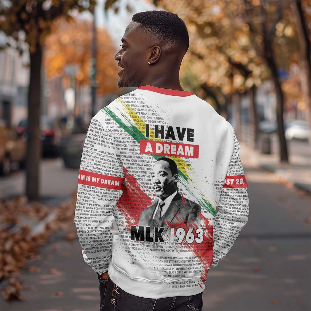 Martin Luther King Sweatshirt Honoring The Legacy White Version LT05