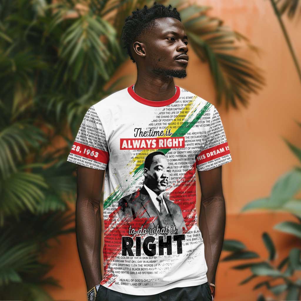 Martin Luther King T shirt Honoring The Legacy White Version LT05