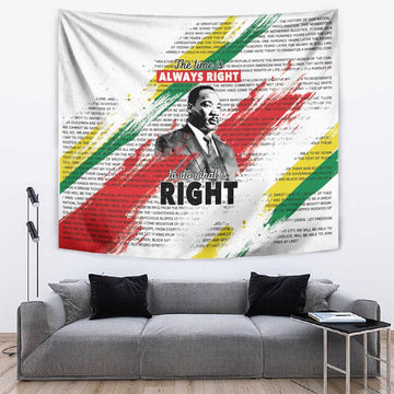 Martin Luther King Tapestry Honoring The Legacy White Version LT05
