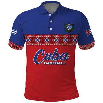 Custom Cuba Baseball Polo Shirt Special Version LT05