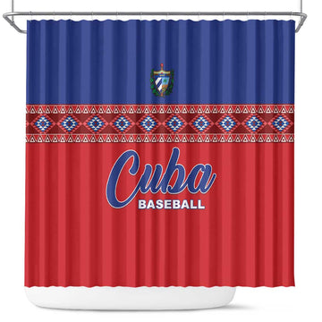 Cuba Baseball Shower Curtain Special Version LT05