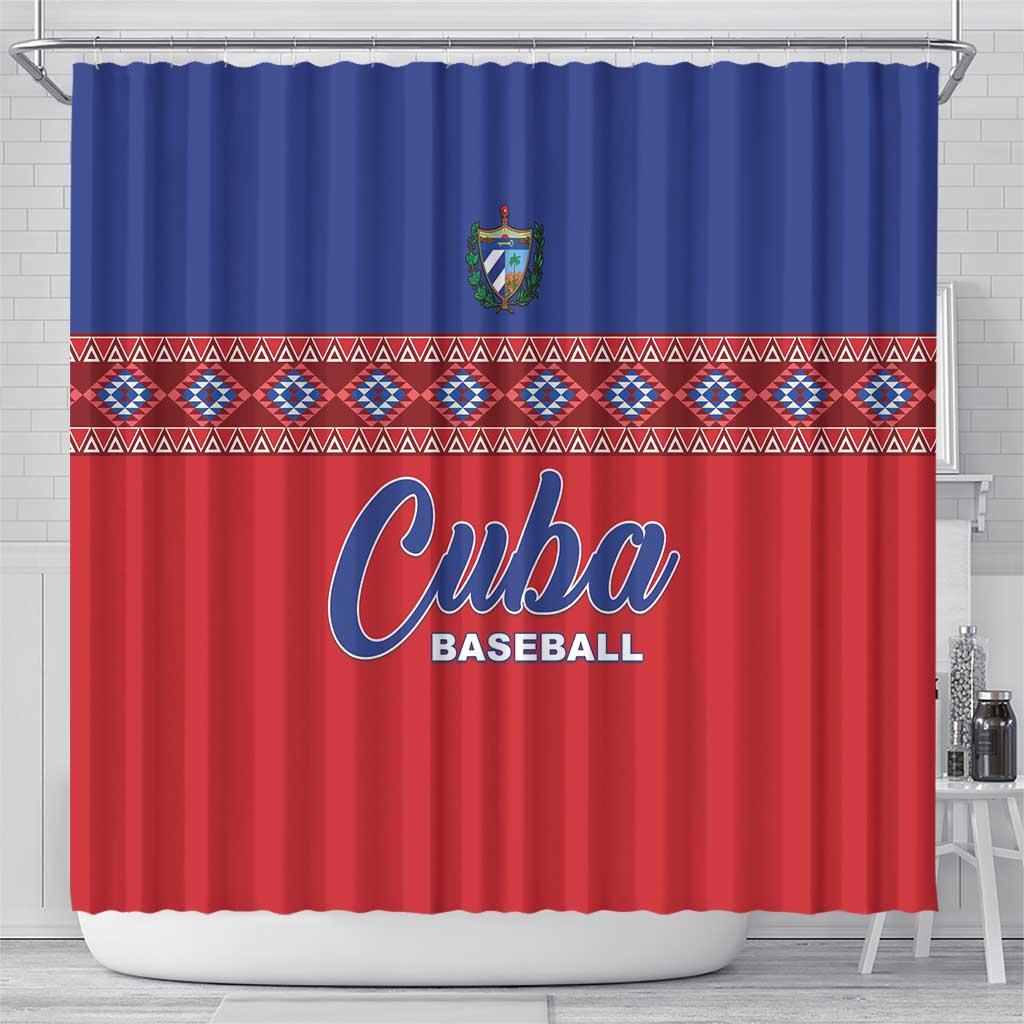 Cuba Baseball Shower Curtain Special Version LT05