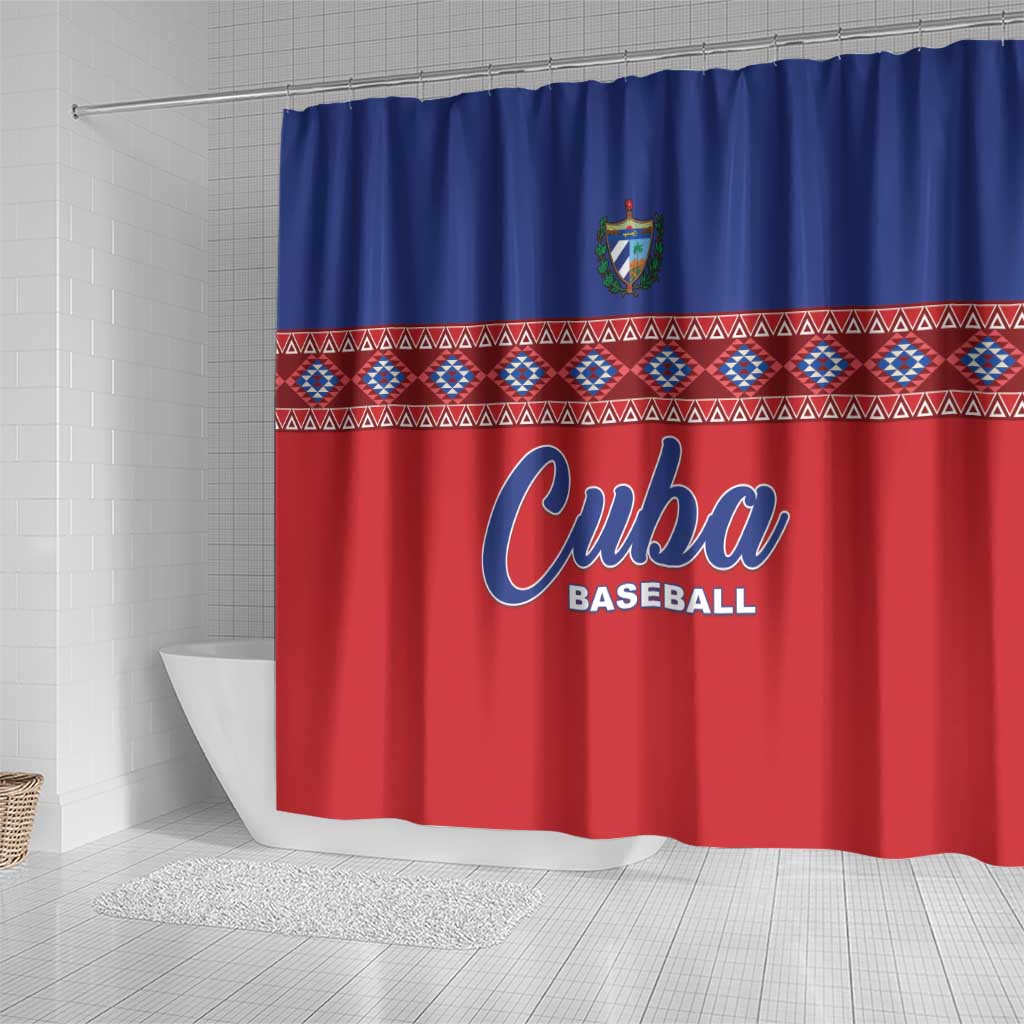 Cuba Baseball Shower Curtain Special Version LT05