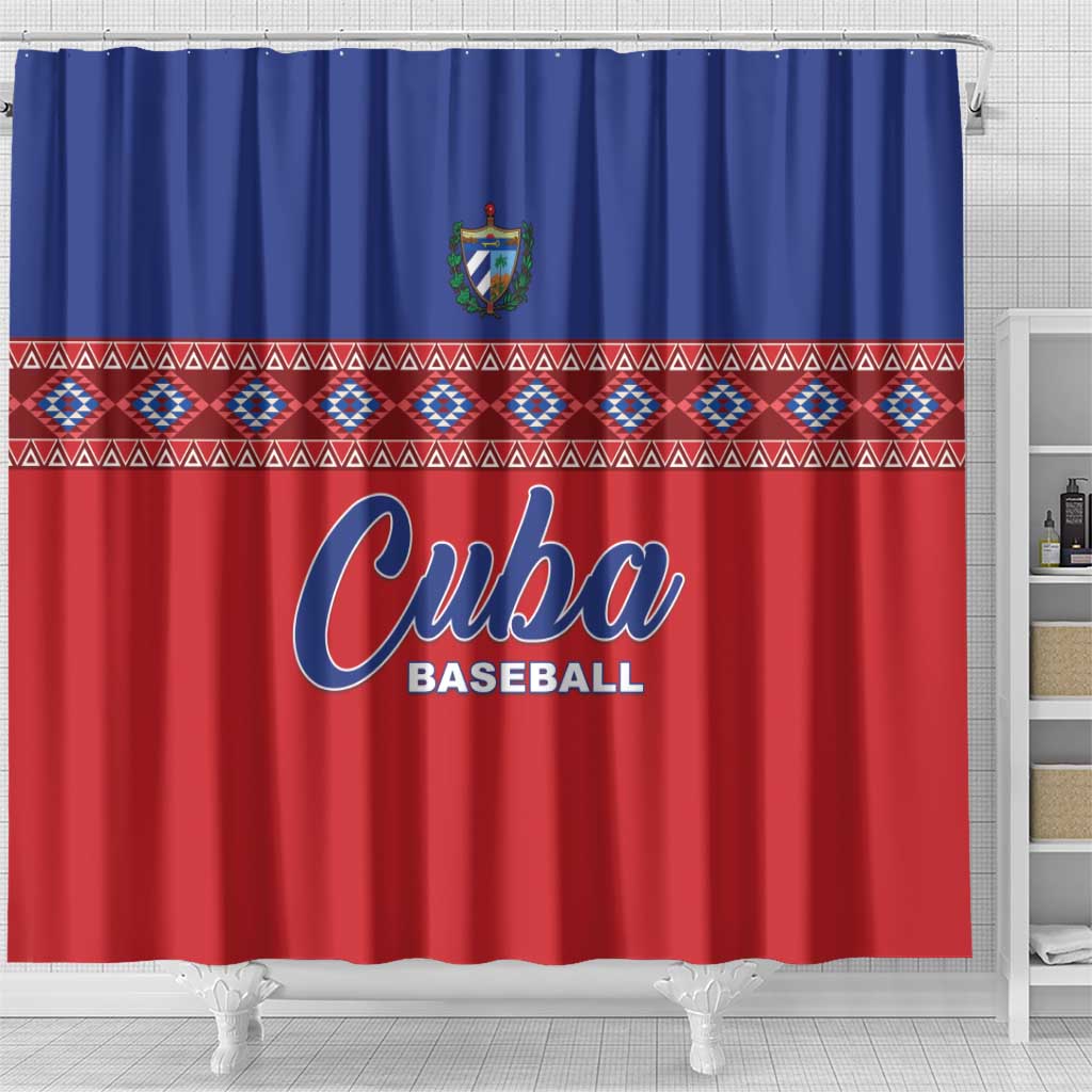 Cuba Baseball Shower Curtain Special Version LT05