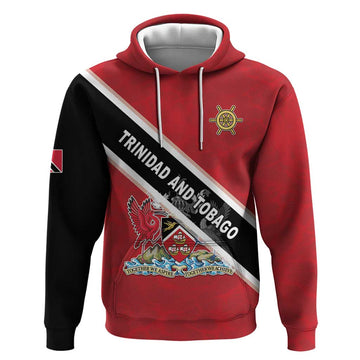 Personalized Trinidad and Tobago Hoodie Coat Of Arms Flag Style LT05