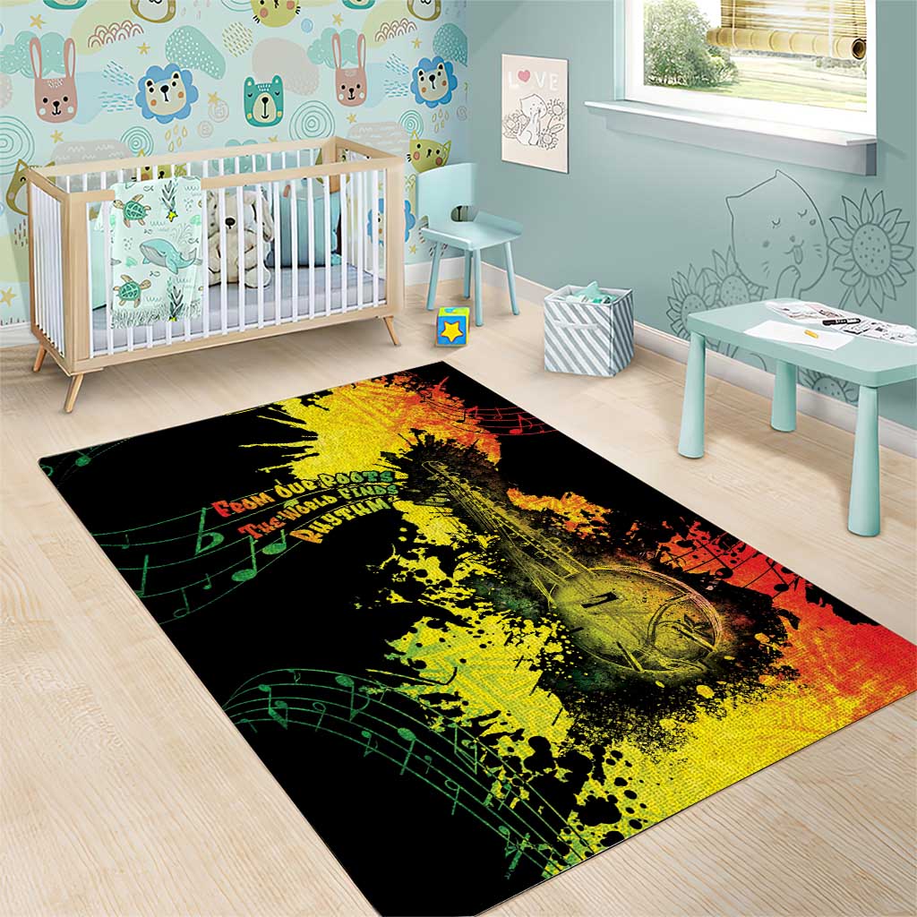 Afro Music Pride Area Rug From Our Roots The World Finds Rhythm LT05