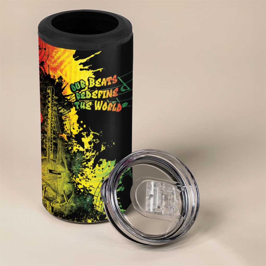 Afro Music Pride 4 in 1 Can Cooler Tumbler From Our Roots The World Finds Rhythm LT05