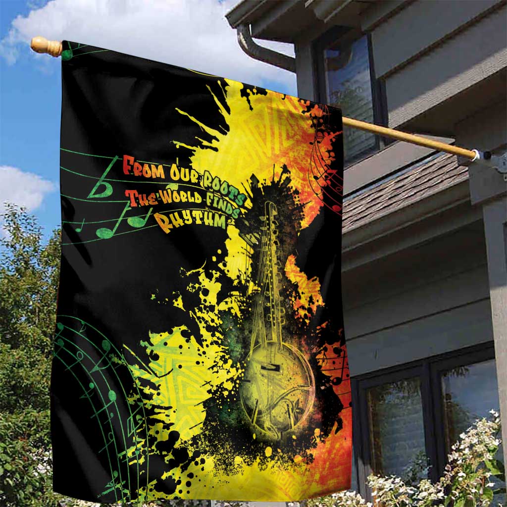 Afro Music Pride Garden Flag From Our Roots The World Finds Rhythm LT05