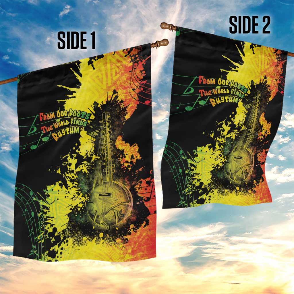 Afro Music Pride Garden Flag From Our Roots The World Finds Rhythm LT05