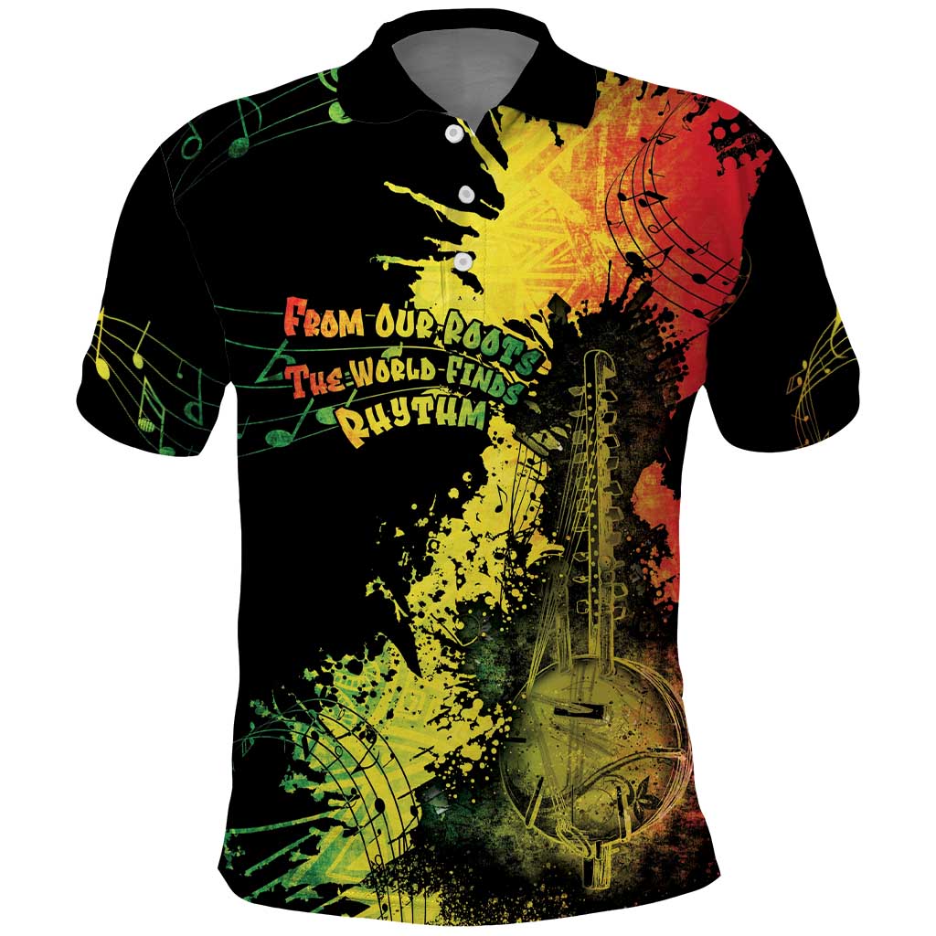 Afro Music Pride Polo Shirt From Our Roots The World Finds Rhythm LT05