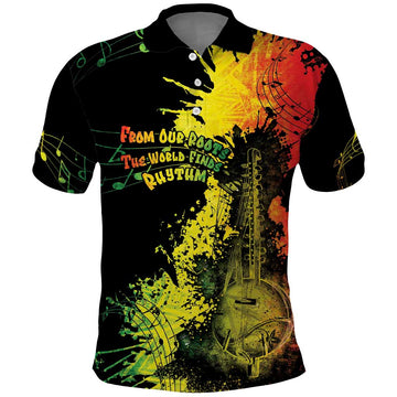Afro Music Pride Polo Shirt From Our Roots The World Finds Rhythm LT05