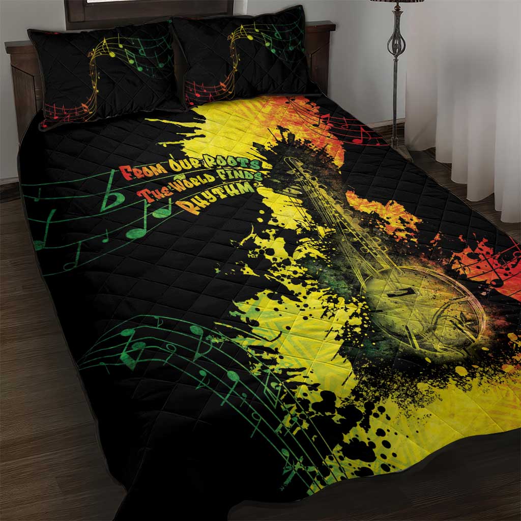 Afro Music Pride Quilt Bed Set From Our Roots The World Finds Rhythm LT05