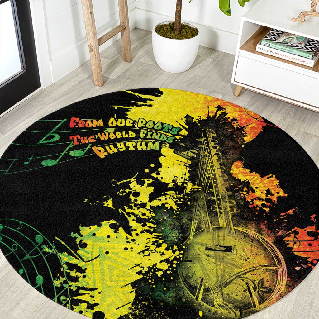 Afro Music Pride Round Carpet From Our Roots The World Finds Rhythm LT05