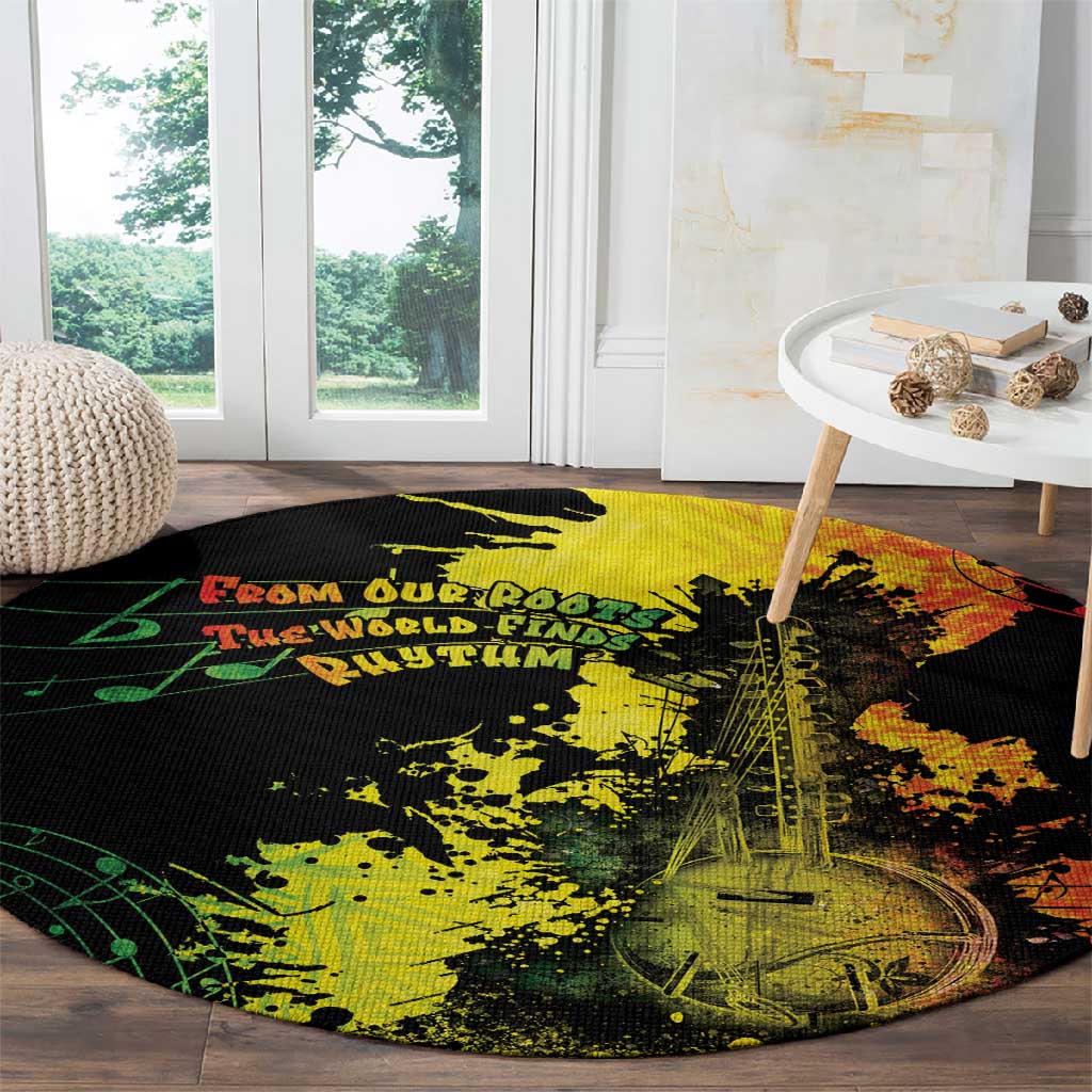 Afro Music Pride Round Carpet From Our Roots The World Finds Rhythm LT05