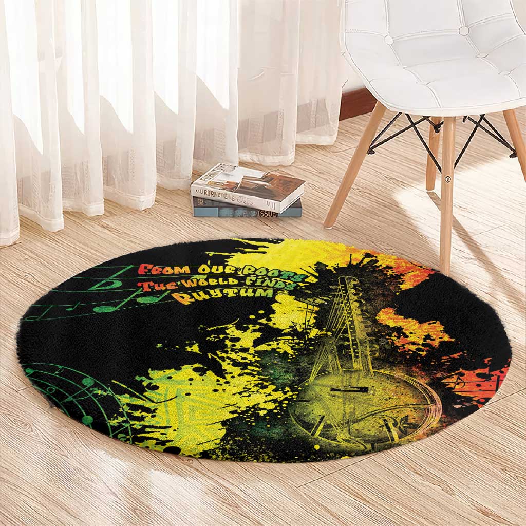 Afro Music Pride Round Carpet From Our Roots The World Finds Rhythm LT05