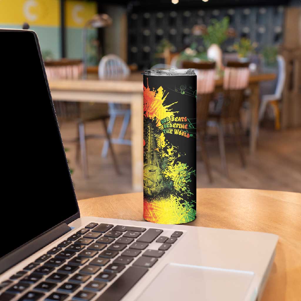 Afro Music Pride Skinny Tumbler From Our Roots The World Finds Rhythm LT05