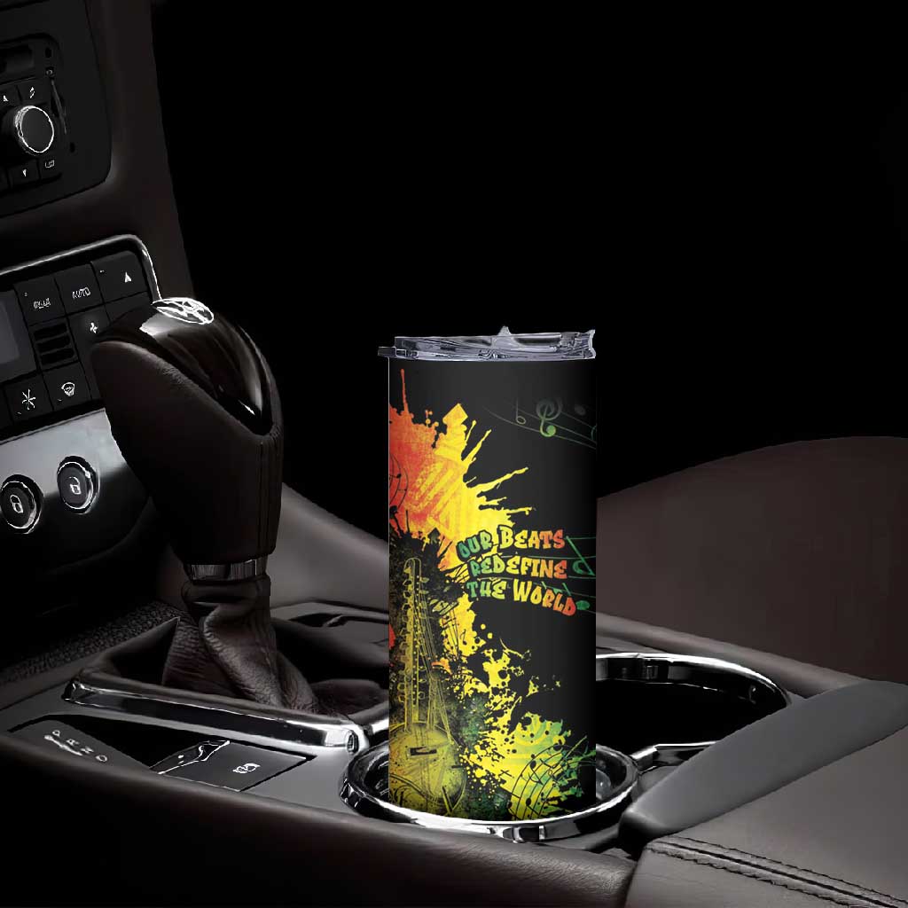 Afro Music Pride Skinny Tumbler From Our Roots The World Finds Rhythm LT05
