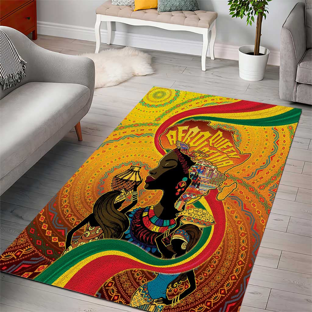 Afro Latina Queen Area Rug The Beauty Of Black Women LT05