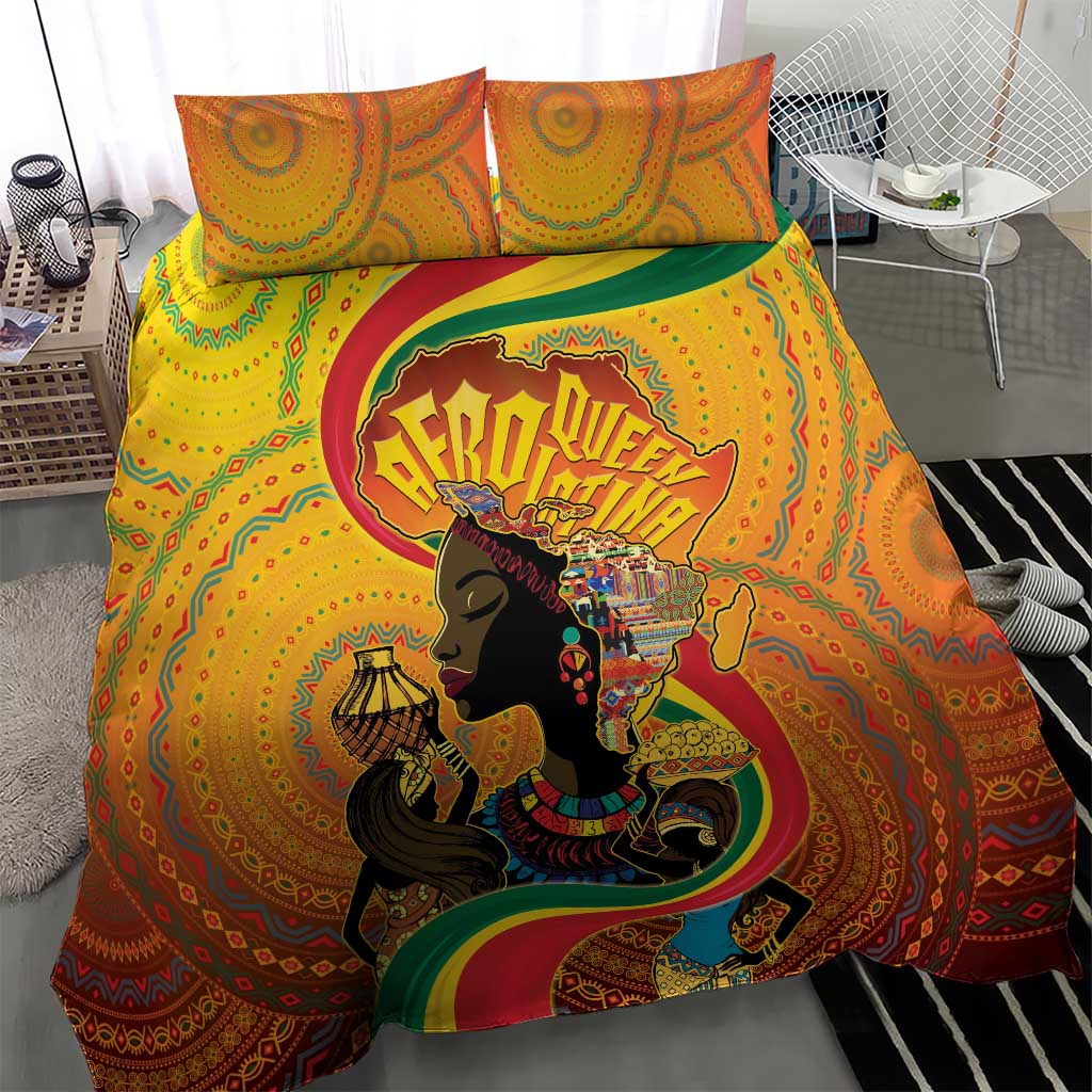 Afro Latina Queen Bedding Set The Beauty Of Black Women LT05