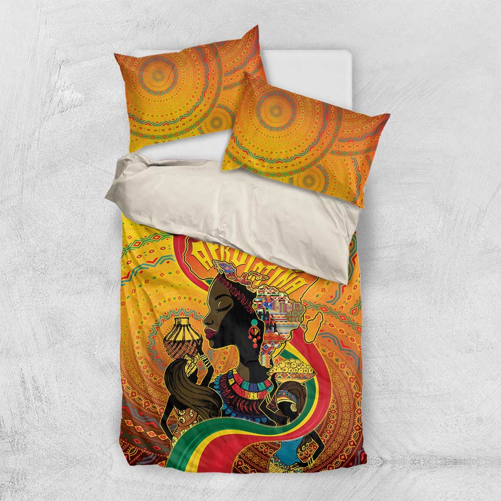 Afro Latina Queen Bedding Set The Beauty Of Black Women LT05
