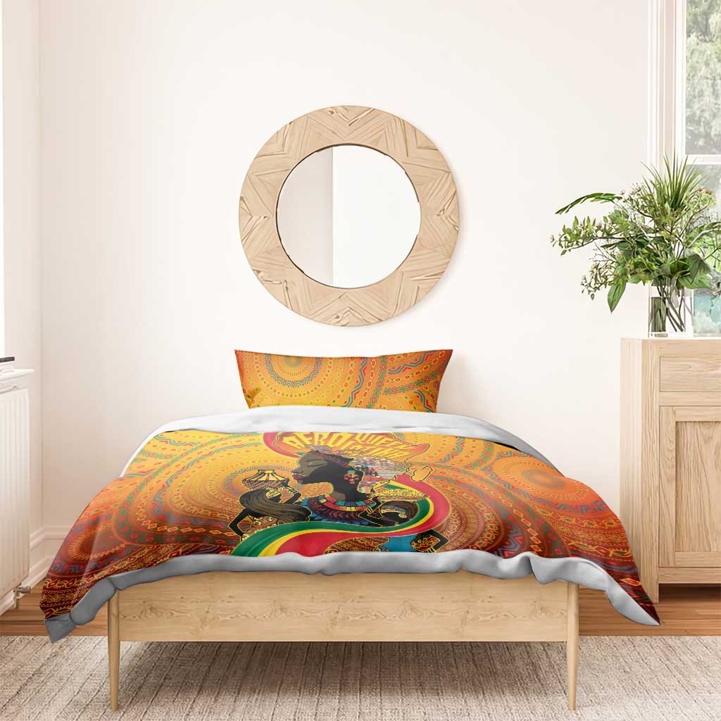 Afro Latina Queen Bedding Set The Beauty Of Black Women LT05