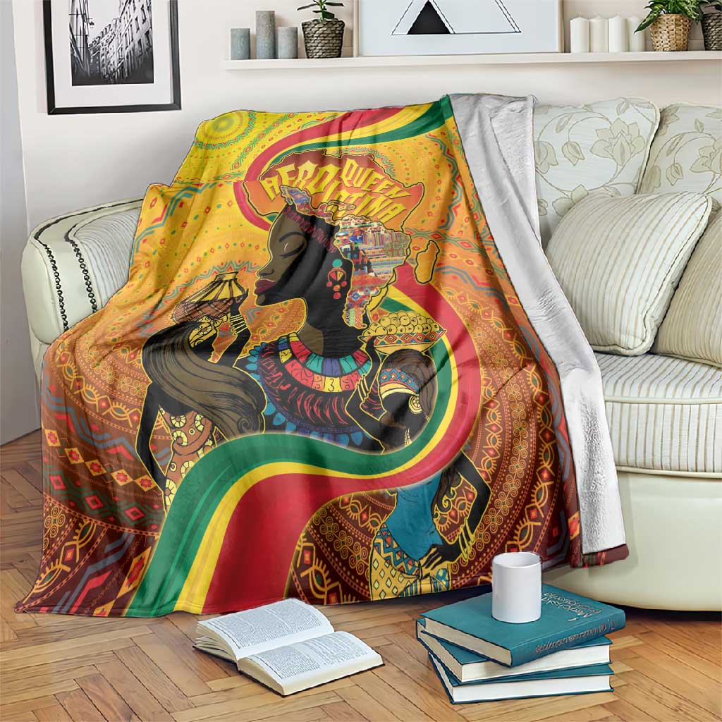 Afro Latina Queen Blanket The Beauty Of Black Women LT05