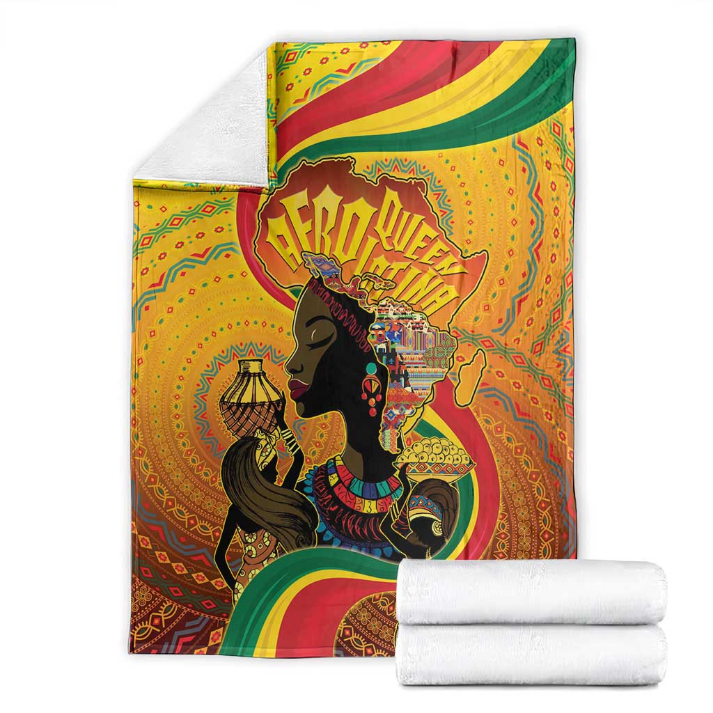 Afro Latina Queen Blanket The Beauty Of Black Women LT05