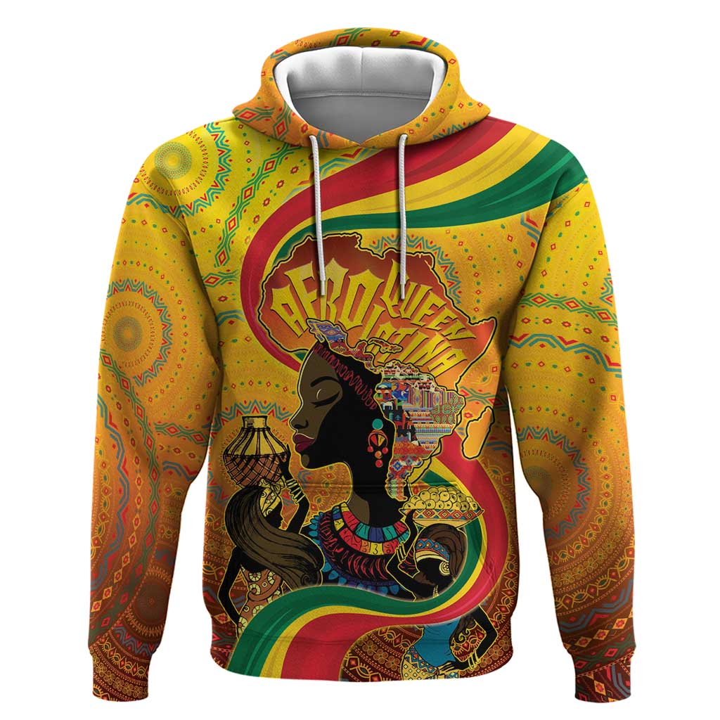 Afro Latina Queen Hoodie The Beauty Of Black Women LT05