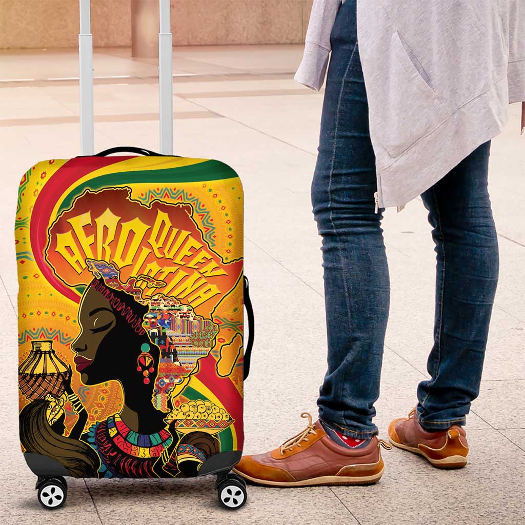 Afro Latina Queen Luggage Cover The Beauty Of Black Women LT05