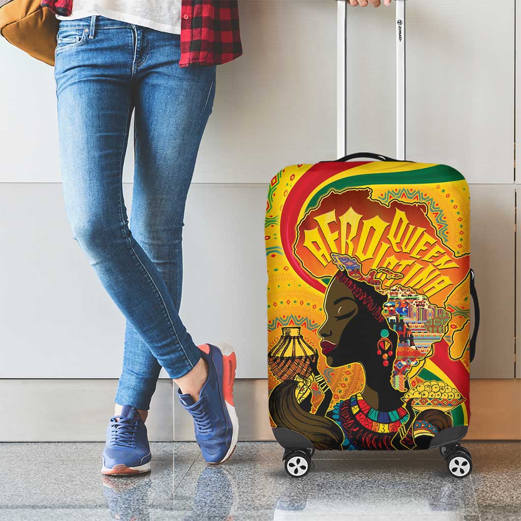 Afro Latina Queen Luggage Cover The Beauty Of Black Women LT05