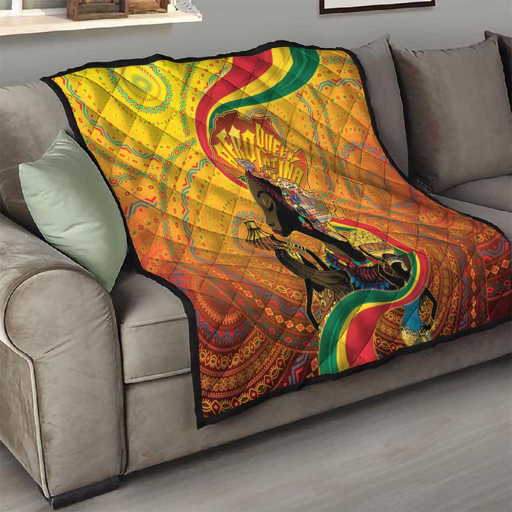 Afro Latina Queen Quilt The Beauty Of Black Women LT05