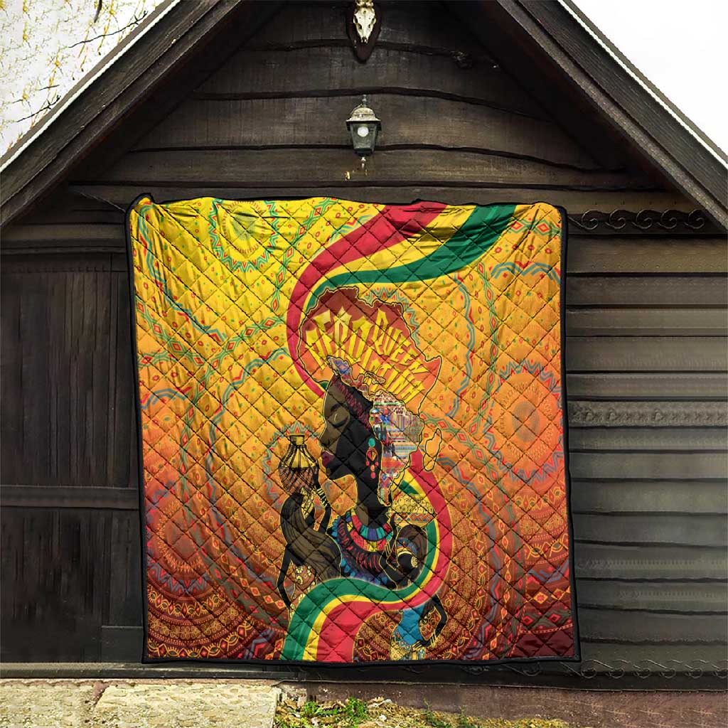 Afro Latina Queen Quilt The Beauty Of Black Women LT05