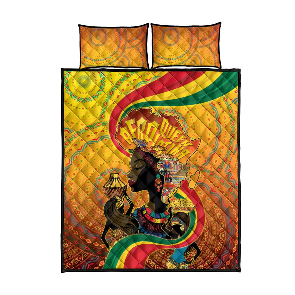 Afro Latina Queen Quilt Bed Set The Beauty Of Black Women LT05