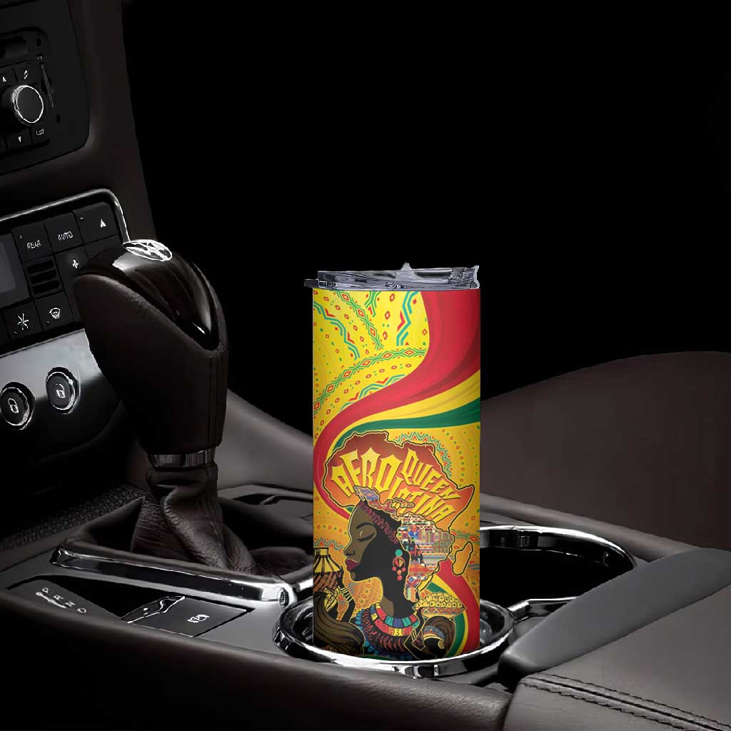 Afro Latina Queen Skinny Tumbler The Beauty Of Black Women LT05