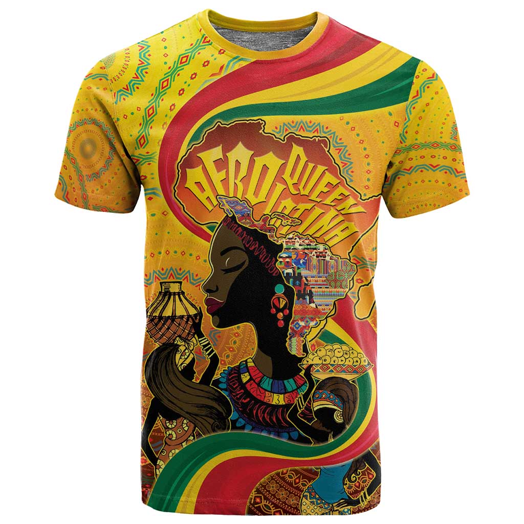 Afro Latina Queen T shirt The Beauty Of Black Women LT05