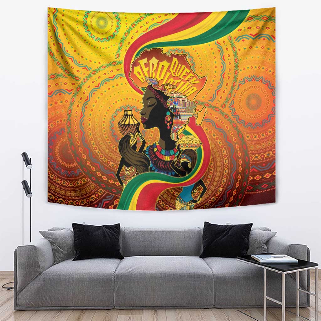 Afro Latina Queen Tapestry The Beauty Of Black Women LT05