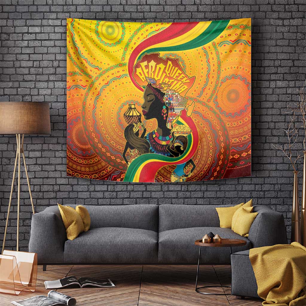 Afro Latina Queen Tapestry The Beauty Of Black Women LT05